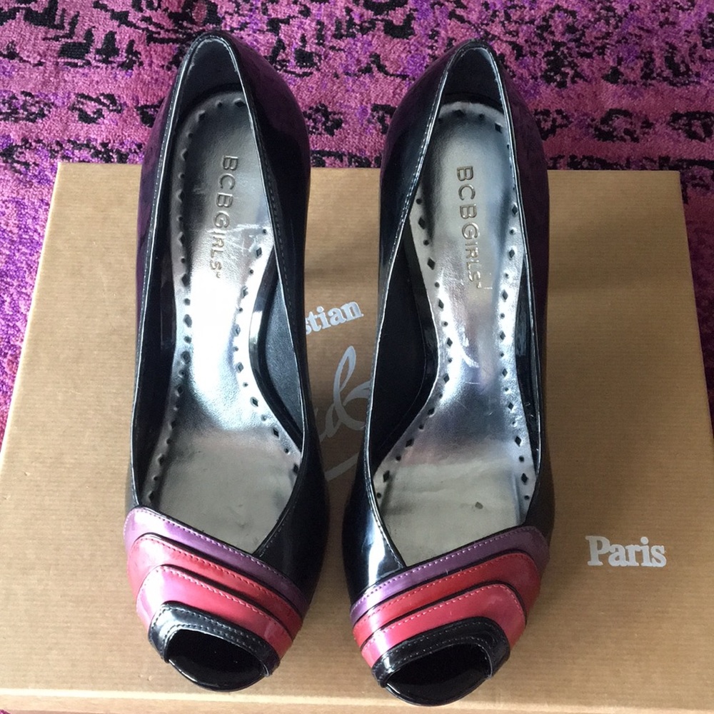 BCBGirls peep toe pumps
